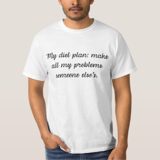 T-shirt Mon régime alimentaire : faire tous mes problèmes