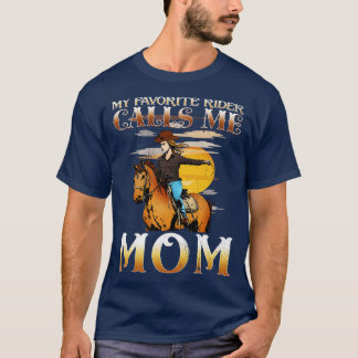 T-shirt Mon Rider Favori M'Appelle Maman I Horse Ventilate