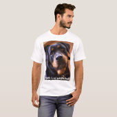 T-shirt Mon rottie est mon ange gardien ! (Devant entier)