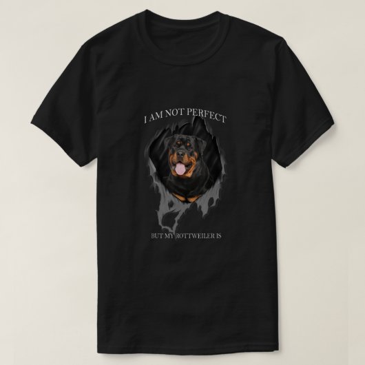 T-shirt Mon Rottweiler est un chien parfait (Design devant)