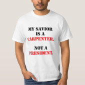 T-shirt Mon sauveur est un charpentier (Devant)