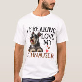 T-shirt Mon Schnauzer Chien mignon (Devant)