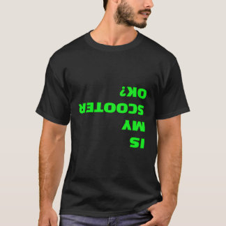 T-shirt Mon Scooter Est-Il Amusant À L'Écart Du Bas Scoote