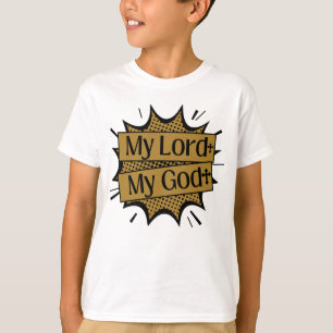 T-shirt Mon Seigneur Mon Dieu Croix biblique Boy's