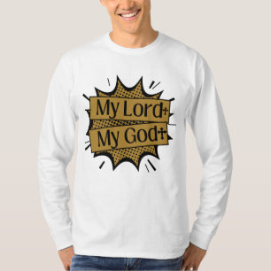T-shirt Mon Seigneur Mon Dieu Croix Biblique Sleeve Long H