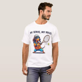 T-shirt Mon service, mes règles (Devant entier)