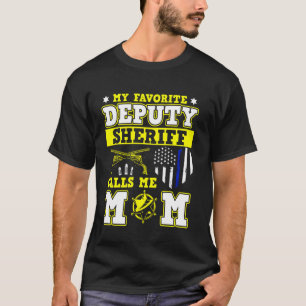 T-shirt Mon shérif adjoint préféré m'appelle Maman Police