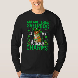 T-shirt Mon Shetland Sheepdog Est Mon Lucratif Charms Chie