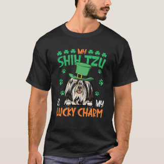 T-shirt Mon Shih Tzu Est Mon Lucky Charm Irish St patrick