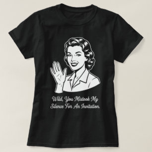 T-shirt Mon Silence pour Invitation Rétro
