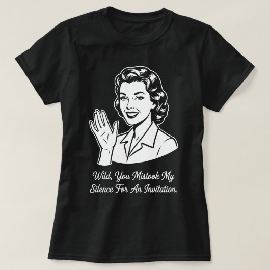 T-shirt Mon Silence pour Invitation Rétro (Design devant)