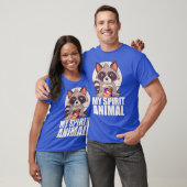 T-shirt MON SPIRIT ANIMAL Funny Raccoon Mème Manger Junk (Unisexe)