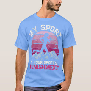 T-shirt Mon Sport est votre Châtiment sportif Athlète Vint