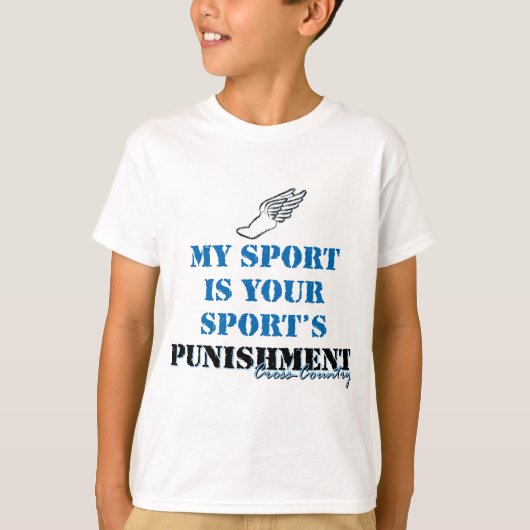 T-shirt Mon sport est votre punition sportive - CC (Devant)
