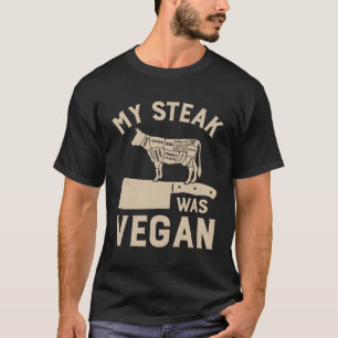 T-shirt Mon Steak Était Vegan