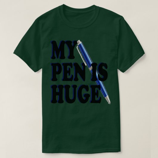 T-shirt mon stylo est énorme (Design devant)
