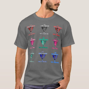 T-shirt Mon super-pouvoir est le couteau lanceur Assorti