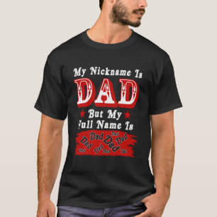 T-shirt Mon surnom est Papa mais mon nom complet est Papa 
