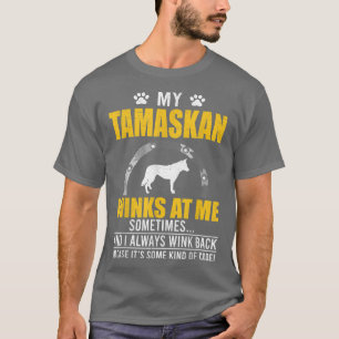 T-shirt Mon Tamaskan treint mon propriétaire de chien