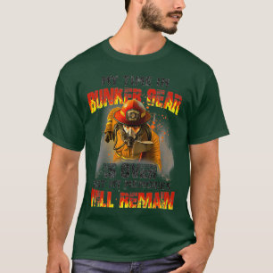T-shirt Mon Temps Dans Bunker Gear Est Fini Firefighter Ca
