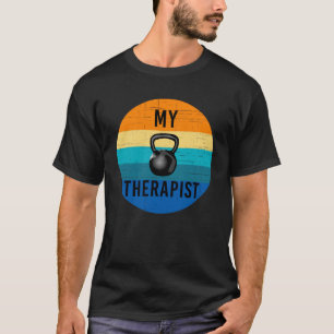 T-shirt Mon thérapeute kettlebell entraînement en salle de