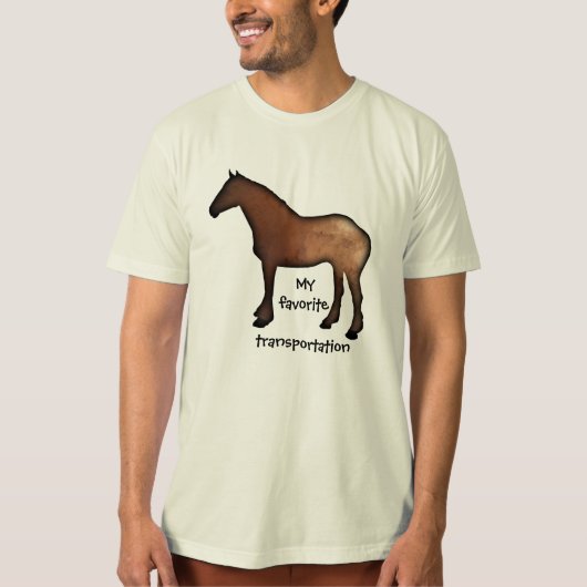 T-shirt "Mon transport préféré" (Devant)