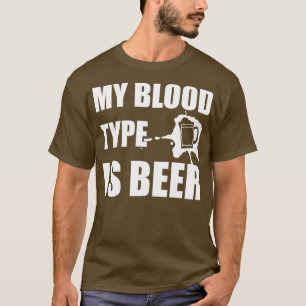 T-shirt Mon Type De Sang Est Bière