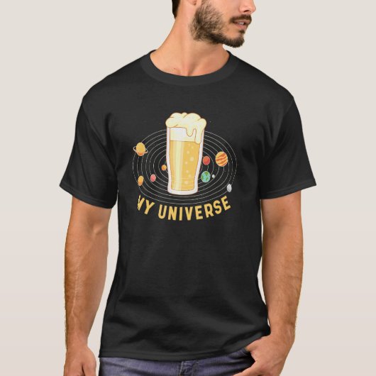 T-shirt Mon Universe Bière Graphic (Devant)