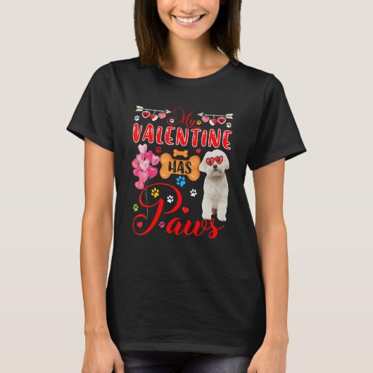 T-shirt Mon Valentin A Des Pâtes De Mignonnes Lunettes De  (Devant)