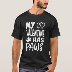 T-shirt Mon Valentin a des pattes Chat Chien