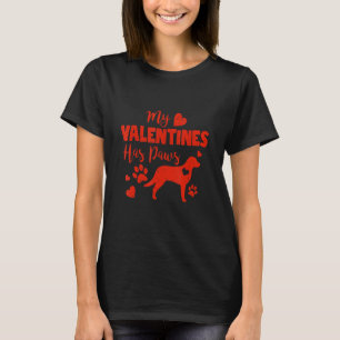 T-shirt Mon Valentin a des pattes Chien Chesapeake Bay Ret