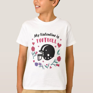 T-shirt Mon Valentin est Football Invitation Carte postale