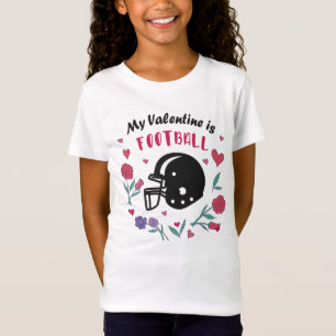 T-Shirt Mon Valentin est Football Invitation Carte postale