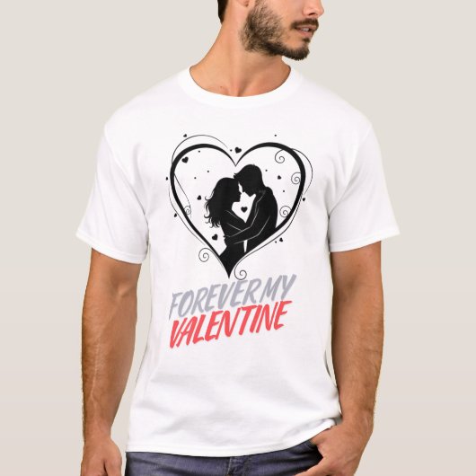 T-shirt Mon Valentin pour toujours (Devant)