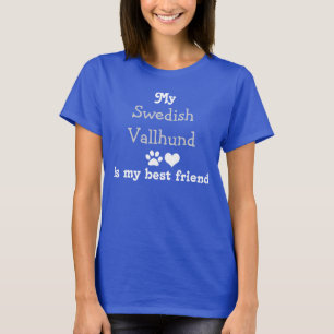 T-shirt Mon Vallhund suédois est mon meilleur ami