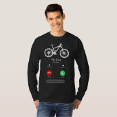 T-shirt Mon vélo appelle et je dois y aller (Devant entier)