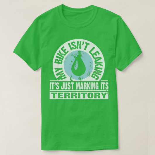 T-shirt Mon vélo marque son territoire (Design devant)