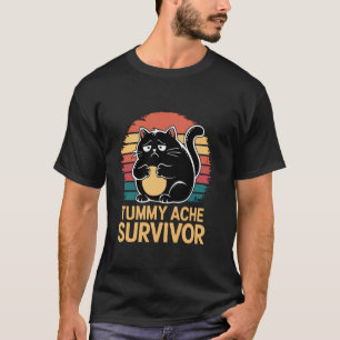 T-shirt Mon Ventre Me Fait Mal, Chat Survivant de Mal de V