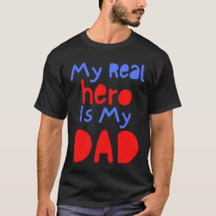 T-shirt Mon Véritable Héros Est Mon Père Père Grand-Père P