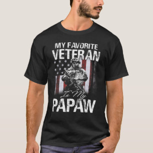T-shirt Mon Vétérinaire Préféré Est Mon Drapeau Papaw Usa