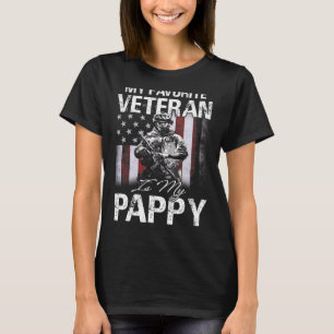 T-shirt Mon Vétérinaire Préféré Est Mon Drapeau Usa Pappy