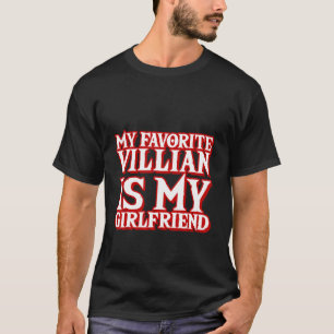 T-shirt Mon Vilain Favori Est Ma Petite Amie