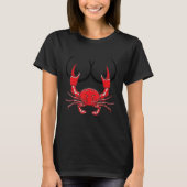 T-shirt Mon vilain poisson de fruits de mer mauvais crabe (Devant)