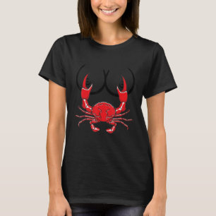 T-shirt Mon vilain poisson de fruits de mer mauvais crabe