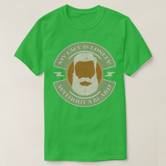 T-shirt Mon Visage Est Solitaire Sans Une Barbe Hommes À L (Design devant)