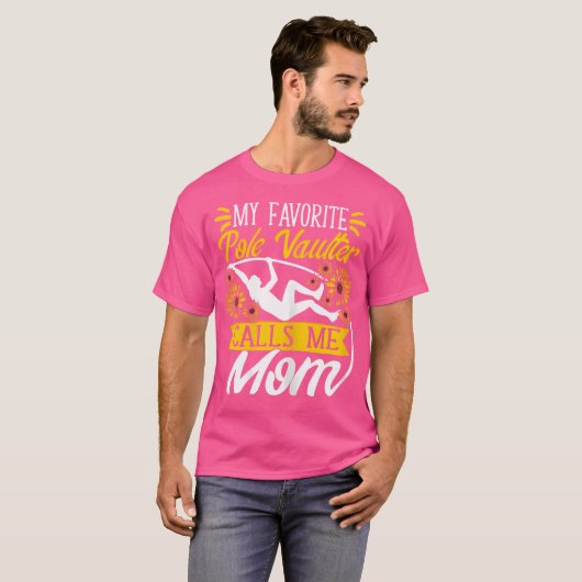 T-shirt Mon voûte Pole Préféré M'Appelle Maman Vaulting Va (Devant entier)