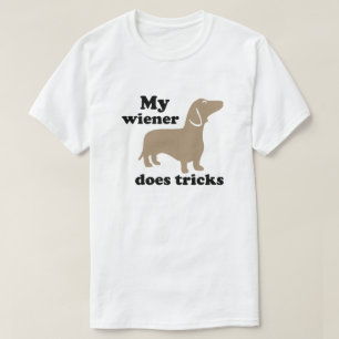 T-shirt Mon Wiener fait des Tricks Hot Dog Dachshund T