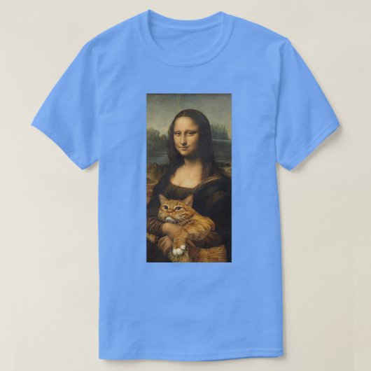 T-shirt Mona et chat art (Design devant)