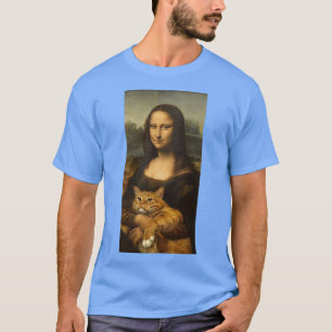 T-shirt Mona et chat art