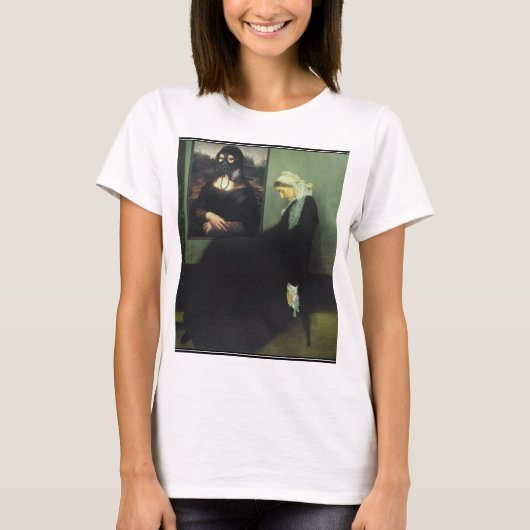 T-shirt Mona Lisa A Été Gaz (Devant)